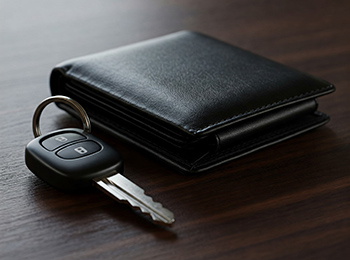 car keys wallet